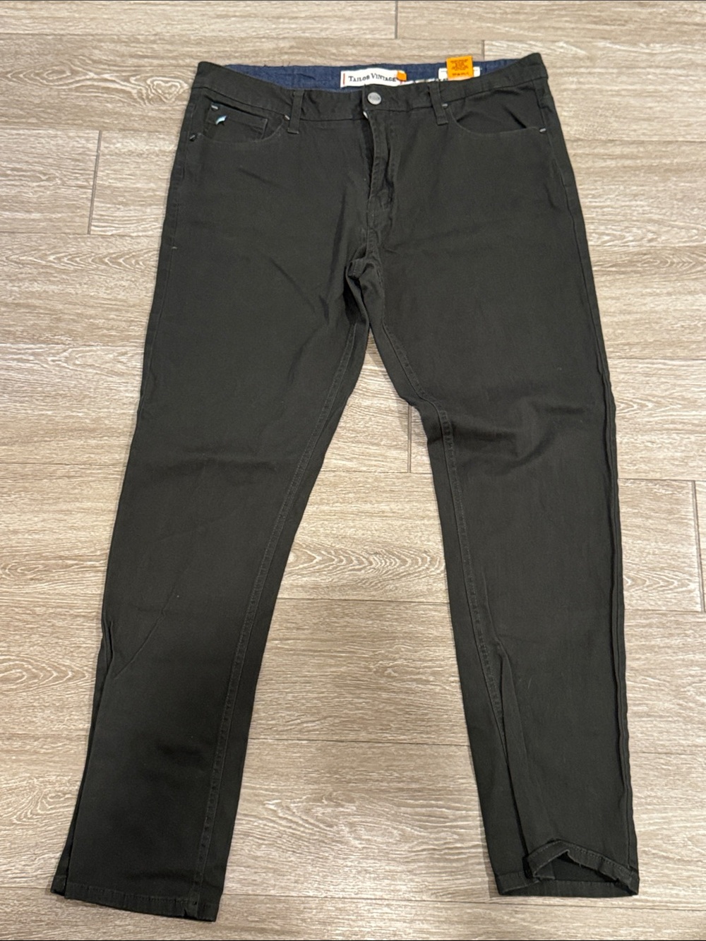 Tailor Vintage Men's dark grey Slim Straight chino pants